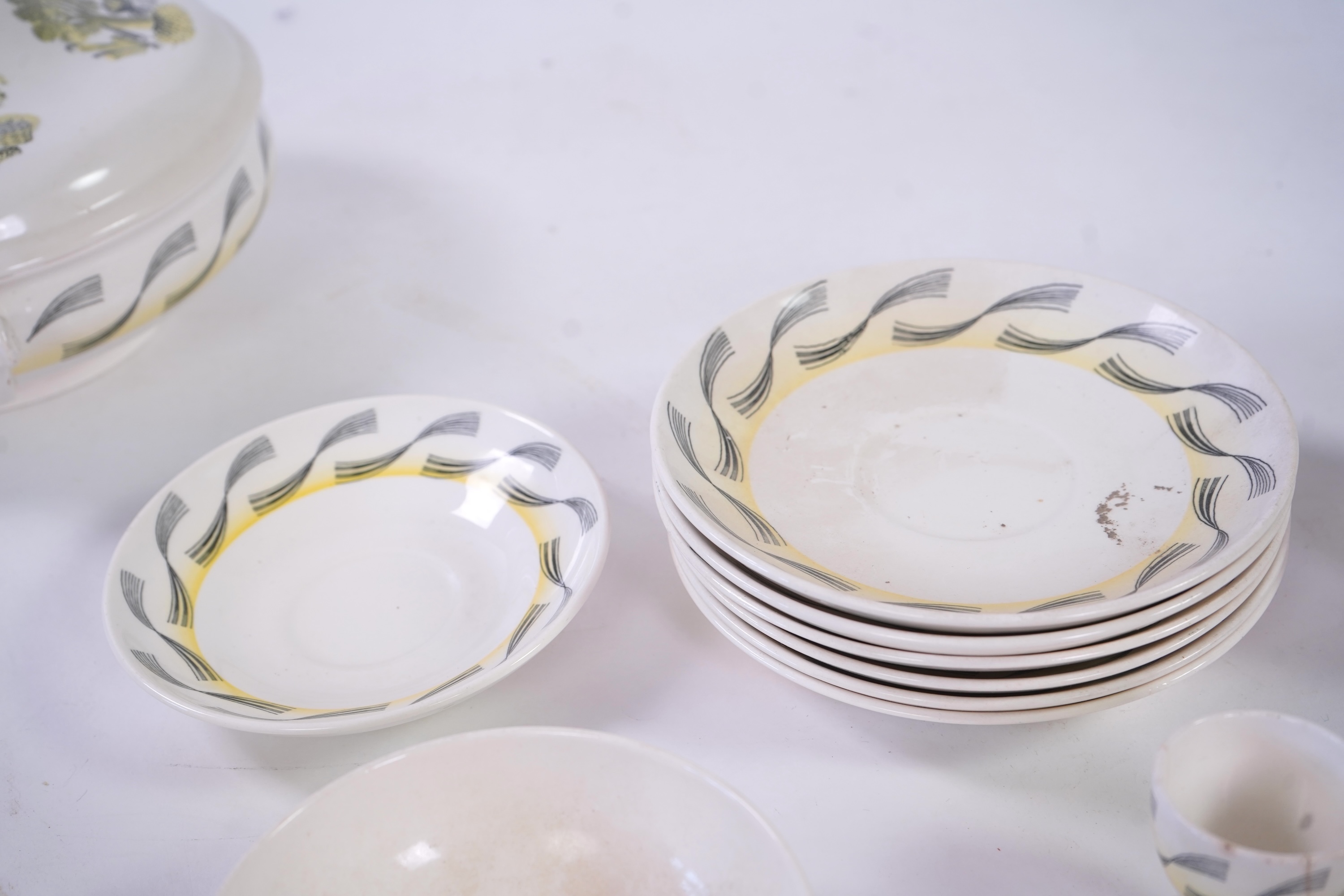 Eric Ravilious (1903-1942) for Wedgwood: A 'Garden' part dinner and tea service